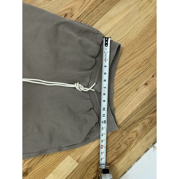 john elliott sweatpants gray taupe jogger men's size small raw edge drawstring - Picture 7 of 10